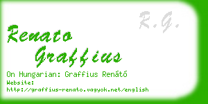 renato graffius business card